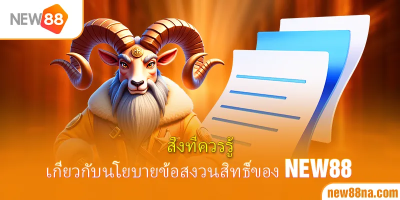สิ่งที่ควรรู้เกี่ยวกับนโยบายข้อสงวนสิทธิ์ของ New88